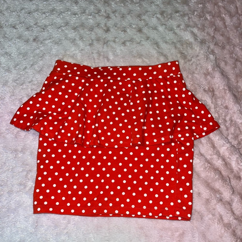 Peplum Mini Skirt